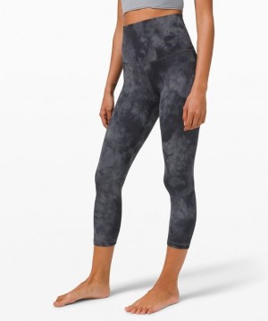 Lululemon Align SHR Crop 21 Byxor Dam Grå Mörkgrå | UOTG-74390