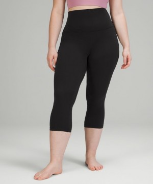 Lululemon Align Super High-Rise Crop 21 Leggings Dam Svarta | MEWC-13729