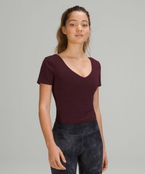 Lululemon Align T-Shirt Blast Dam Cassis | FJQB-26384