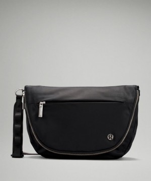 Lululemon All Night Festival Bag Zip Top Väskor Accessories Svarta | SDCE-08713