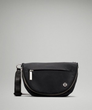 Lululemon All Night Micro Festival Bag Zip Top Väskor Accessories Svarta | OVYD-39468