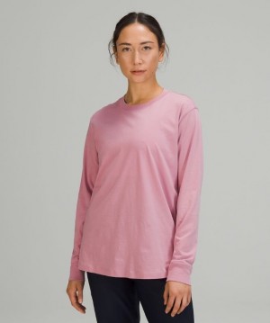 Lululemon All Yours Long Sleeve Shirt Blast Dam Rosa Grå Bruna | BWYF-63472