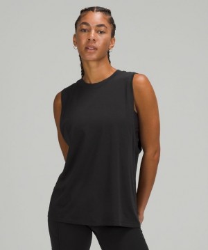 Lululemon All Yours Tank Blast Dam Svarta | QILU-70524