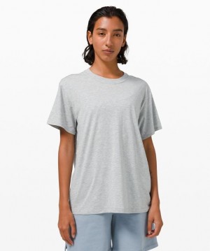 Lululemon All Yours Tee Blast Dam Ljusgrå | BLDU-73046