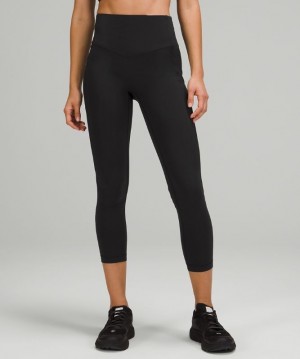 Lululemon All the Right Places High-Rise Drawcord Waist Crop 23 Leggings Dam Svarta | IKMY-82359