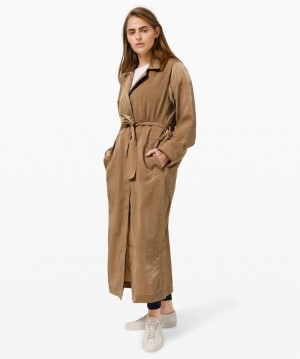 Lululemon Always Effortless Trench Jackor Dam Frontier | KRMD-71452