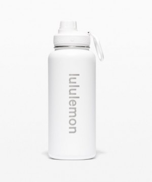 Lululemon Back to Life Sport Bottle 32oz Vattenflaskor Accessories Vita | LEAJ-15803
