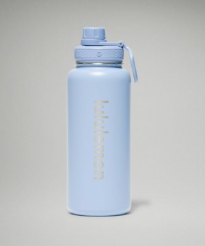 Lululemon Back to Life Sport Bottle 32oz Vattenflaskor Accessories Blå Beige | FWKA-24960