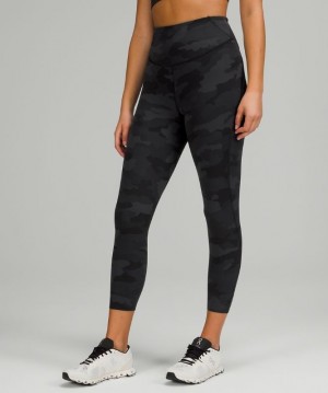 Lululemon Base Pace High-Rise Crop 23 Byxor Dam Camo Svarta Olika Färger | QKNF-85763
