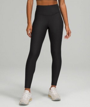 Lululemon Base Pace High-Rise Fleece Running Tight 28 Leggings Dam Svarta | QZOT-65184