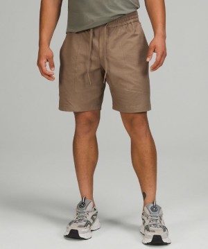 Lululemon Bowline Short 8 Earth Dye Shorts Herr Earth Color Oak | VKWU-97058