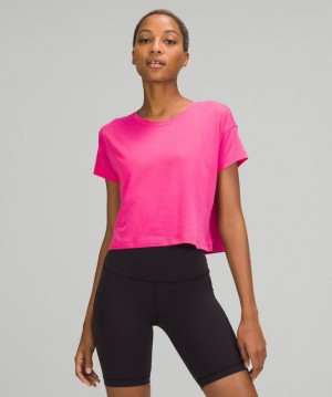 Lululemon Cates Tee Blast Dam Rosa | FDBH-35687
