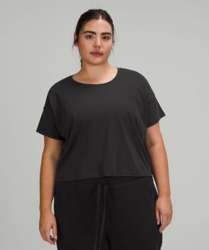 Lululemon Cates Tee Blast Dam Svarta | HMRI-50987