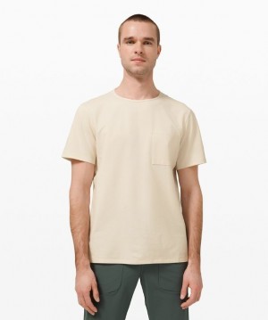 Lululemon Chest Pocket Relaxed Fit T Blast Herr Vita | TISA-05321