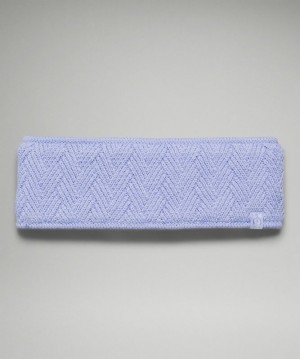 Lululemon Chevron Knit Ear Warmer Hatt Accessories Lavendel | APTN-69134