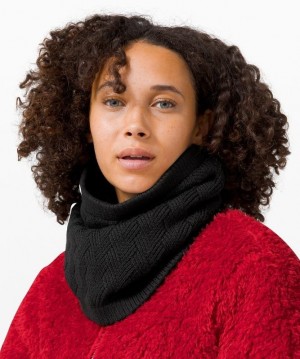 Lululemon Chevron Knit Neck Warmer Halsduk Accessories Svarta | PDCG-34502