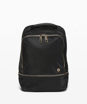 Lululemon City Adventurer Backpack Mini 10L Väskor Accessories Svarta Guld | VQIP-37860