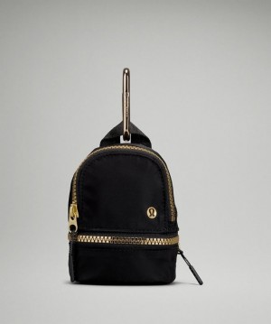 Lululemon City Adventurer Backpack Nano Väskor Accessories Svarta Guld | LBEQ-72951