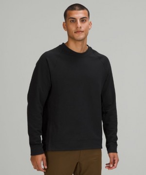 Lululemon City Sweat Crew Tröjor Herr Svarta | CANQ-52184