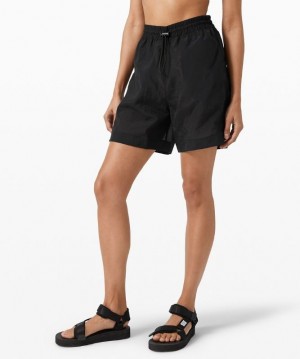 Lululemon Clear Intention Short Shorts Dam Svarta | TZIB-41875