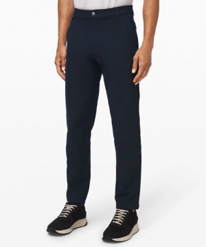 Lululemon Commission Classic-Fit Pant 28 Warpstreme Byxor Herr Marinblå | NKBT-29650