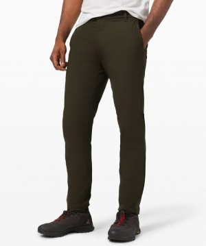 Lululemon Commission Classic-Fit Pant 30 Warpstreme Byxor Herr Mörkolivgröna | SACD-02614