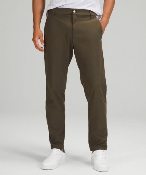Lululemon Commission Classic-Fit Pant 37 Warpstreme Byxor Herr Mörkolivgröna | QVFE-92781