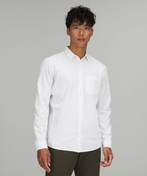 Lululemon Commission Long Sleeve Shirt Blast Herr Vita | EUZH-15984