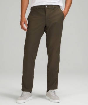 Lululemon Commission Relaxed-Fit Pant 34 Warpstreme Byxor Herr Mörkolivgröna | GPCQ-30792