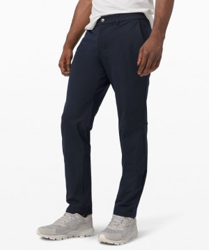 Lululemon Commission Relaxed-Fit Pant 34 Warpstreme Byxor Herr Marinblå | FZVN-24058