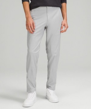 Lululemon Commission Slim-Fit Pant 34 Warpstreme Byxor Herr Silver | OIRG-12739
