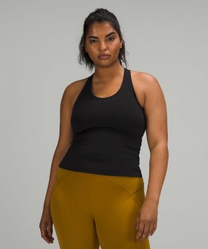 Lululemon Cool RB Short Tank Nulu Blast Dam Svarta | FAJW-31589