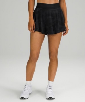Lululemon Court Rival High-Rise Skirt Kjolar Dam Camo Svarta Olika Färger Svarta | NTPH-91408