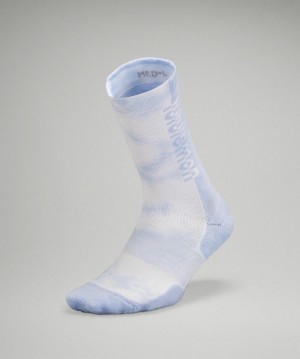 Lululemon Daily Stride Crew Sock Strumpor Accessories Blå Beige | HVXW-75032