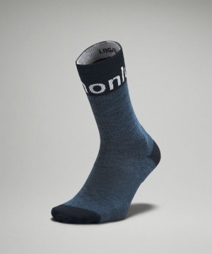 Lululemon Daily Stride Crew Sock Strumpor Accessories Blå | UIWZ-16235