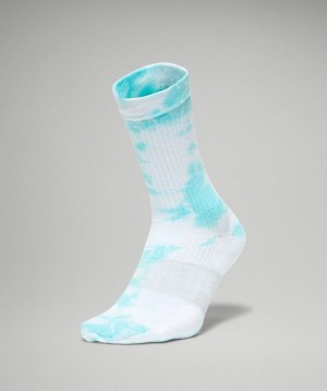 Lululemon Daily Stride Crew Sock Tie Dye Strumpor Accessories Turkos | MQDT-59378