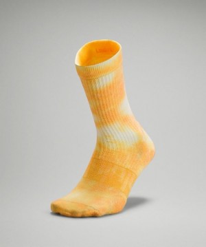 Lululemon Daily Stride Crew Sock Tie Dye Strumpor Accessories Clementine | YBSF-65219