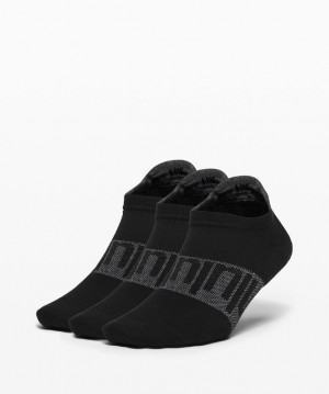Lululemon Daily Stride Low-Ankle Sock 3 Pack Strumpor Accessories Svarta | NPTJ-74309