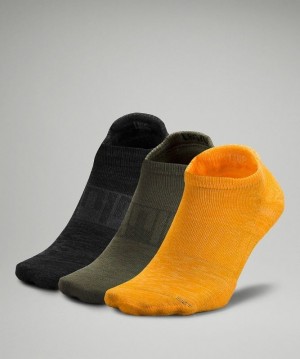 Lululemon Daily Stride Low-Ankle Sock Multi-Colour 3 Pack Strumpor Accessories Gröna Svarta | AGUP-36279