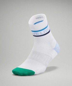 Lululemon Daily Stride Mid-Crew Sock Strumpor Accessories Turkos | PTNO-20658