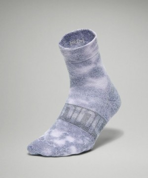 Lululemon Daily Stride Mid-Crew Sock Tie Dye Strumpor Accessories Blå | MUZK-29174