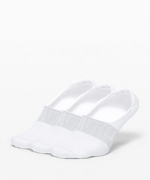 Lululemon Daily Stride No Show Sock 3 Pack Strumpor Accessories Vita Vita Vita | JDMX-16247