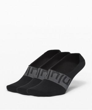 Lululemon Daily Stride No Show Sock 3 Pack Strumpor Accessories Svarta | HGYP-84951