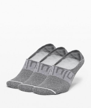 Lululemon Daily Stride No Show Sock 3 Pack Strumpor Accessories Mörkgrå | EJSC-31296