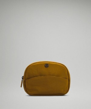Lululemon Double-Zip Mini Pouch Väskor Accessories Guld Bruna | OSIU-20743