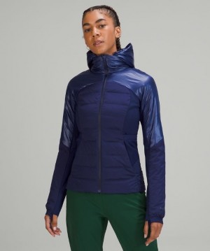 Lululemon Down for It All Jacket Shine Jackor Dam Night Sea | MZXI-76195