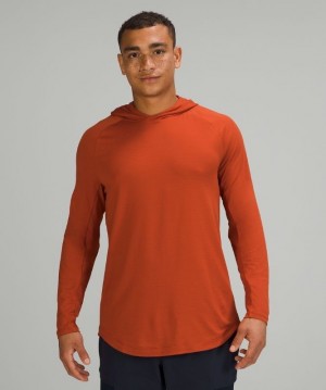 Lululemon Drysense Hoodie Blast Herr Mörkröda | SRFD-13806