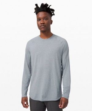 Lululemon Drysense Long Sleeve Blast Herr Vita | WJYA-71349