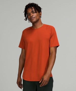 Lululemon Drysense Short Sleeve Blast Herr Mörkröda | LAXH-74285