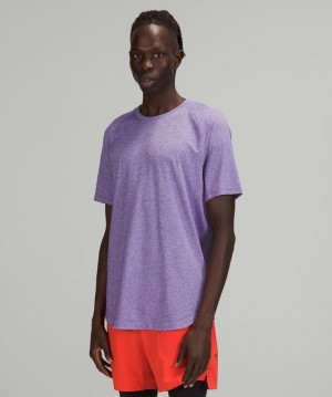 Lululemon Drysense Training Short Sleeve Shirt Blast Herr Lila Vita | SQAC-02396